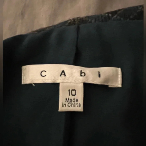 Cabi Plaid Court Cape Jacket Gray Plaid Style 916 Size 10 Business Singl… - Picture 8 of 13